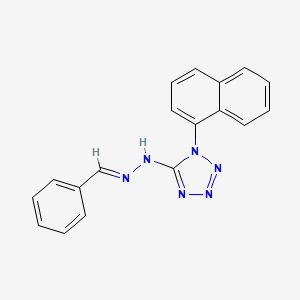 5-[(2E)-2-benzylidenehydrazinyl]-1-(naphthalen-1-yl)-1H-tetrazole