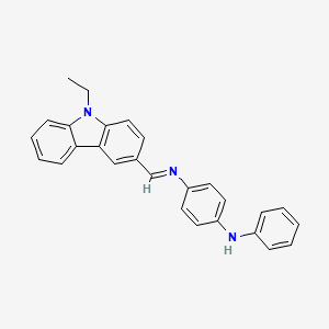 N-[(E)-(9-ethyl-9H-carbazol-3-yl)methylidene]-N'-phenylbenzene-1,4-diamine