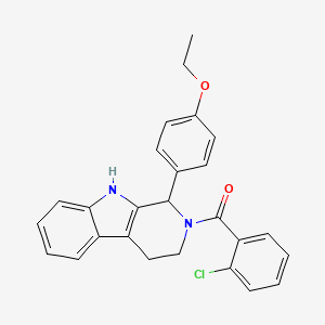 (2-chlorophenyl)[1-(4-ethoxyphenyl)-1,3,4,9-tetrahydro-2H-beta-carbolin-2-yl]methanone