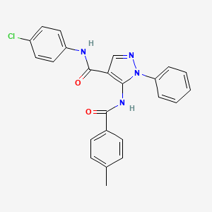 N-(4-chlorophenyl)-5-{[(4-methylphenyl)carbonyl]amino}-1-phenyl-1H-pyrazole-4-carboxamide