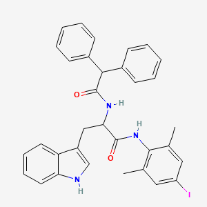 Nalpha-(diphenylacetyl)-N-(4-iodo-2,6-dimethylphenyl)tryptophanamide