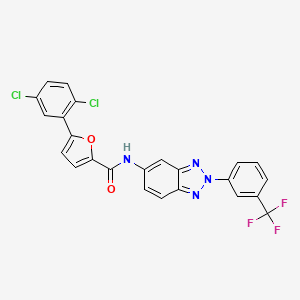 5-(2,5-dichlorophenyl)-N-{2-[3-(trifluoromethyl)phenyl]-2H-benzotriazol-5-yl}furan-2-carboxamide