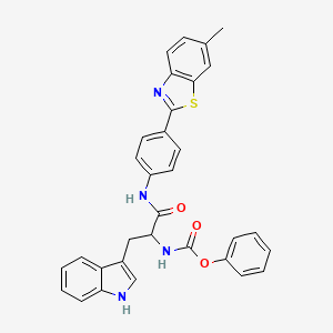 N-[4-(6-methyl-1,3-benzothiazol-2-yl)phenyl]-Nalpha-(phenoxycarbonyl)tryptophanamide