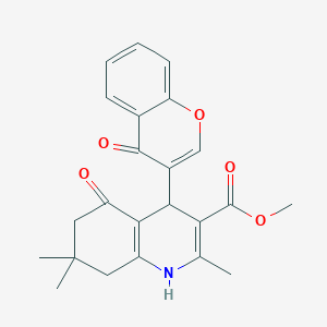 methyl 2,7,7-trimethyl-5-oxo-4-(4-oxo-4H-chromen-3-yl)-1,4,5,6,7,8-hexahydroquinoline-3-carboxylate