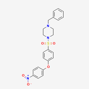 1-Benzyl-4-{[4-(4-nitrophenoxy)phenyl]sulfonyl}piperazine