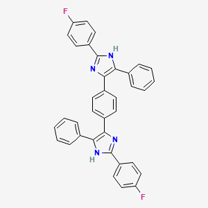 2-(4-fluorophenyl)-4-{4-[2-(4-fluorophenyl)-5-phenyl-1H-imidazol-4-yl]phenyl}-5-phenyl-1H-imidazole