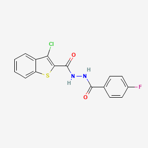 3-Chloro-N'-(4-fluorobenzoyl)benzo[b]thiophene-2-carbohydrazide