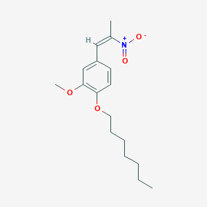 1-(heptyloxy)-2-methoxy-4-[(1Z)-2-nitroprop-1-en-1-yl]benzene