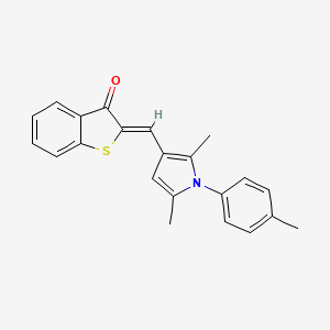 (2Z)-2-{[2,5-dimethyl-1-(4-methylphenyl)-1H-pyrrol-3-yl]methylidene}-1-benzothiophen-3(2H)-one