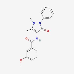 N-(1,5-dimethyl-3-oxo-2-phenyl-2,3-dihydro-1H-pyrazol-4-yl)-3-methoxybenzamide