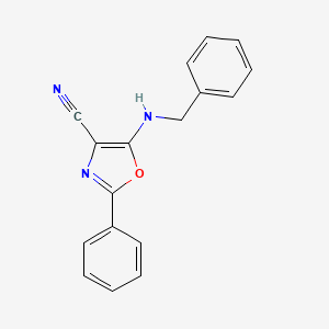 5-(Benzylamino)-2-phenyl-1,3-oxazole-4-carbonitrile