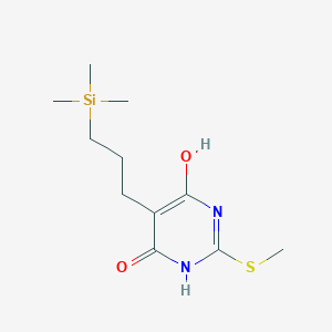 2-(Methylsulfanyl)-5-[3-(trimethylsilyl)propyl]pyrimidine-4,6-diol