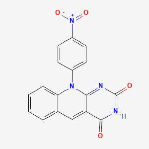 10-(4-nitrophenyl)pyrimido[4,5-b]quinoline-2,4(3H,10H)-dione