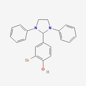 2-Bromo-4-(1,3-diphenylimidazolidin-2-yl)phenol