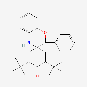 3',5'-DI-Tert-butyl-2-phenyl-2,4-dihydrospiro[1,4-benzoxazine-3,1'-cyclohexane]-2',5'-dien-4'-one