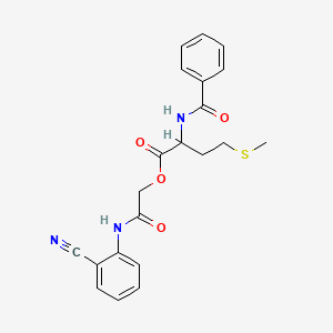 2-[(2-cyanophenyl)amino]-2-oxoethyl N-(phenylcarbonyl)methioninate