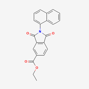 ethyl 2-(naphthalen-1-yl)-1,3-dioxo-2,3-dihydro-1H-isoindole-5-carboxylate