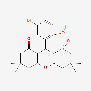 9-(5-bromo-2-hydroxyphenyl)-3,3,6,6-tetramethyl-3,4,5,6,7,9-hexahydro-1H-xanthene-1,8(2H)-dione