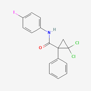 2,2-dichloro-N-(4-iodophenyl)-1-phenylcyclopropane-1-carboxamide