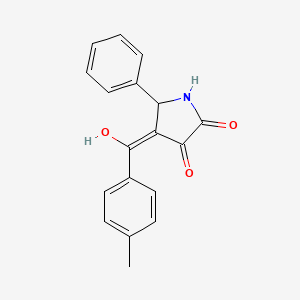 3-hydroxy-4-[(4-methylphenyl)carbonyl]-5-phenyl-1,5-dihydro-2H-pyrrol-2-one