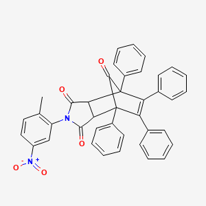 2-(2-methyl-5-nitrophenyl)-4,5,6,7-tetraphenyl-3a,4,7,7a-tetrahydro-1H-4,7-methanoisoindole-1,3,8(2H)-trione