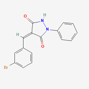 (4Z)-4-[(3-bromophenyl)methylidene]-1-phenylpyrazolidine-3,5-dione