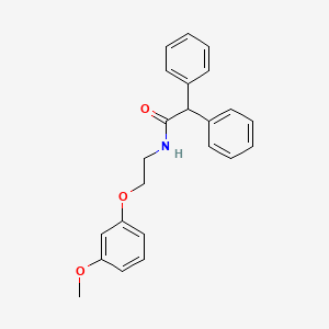 N-[2-(3-methoxyphenoxy)ethyl]-2,2-diphenylacetamide