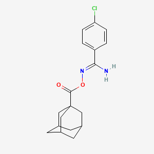 (Z)-[Amino(4-chlorophenyl)methylidene]amino adamantane-1-carboxylate