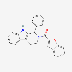 1-benzofuran-2-yl(1-phenyl-1,3,4,9-tetrahydro-2H-beta-carbolin-2-yl)methanone