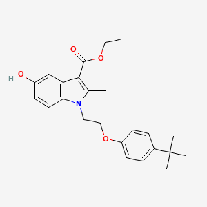 ethyl 1-[2-(4-tert-butylphenoxy)ethyl]-5-hydroxy-2-methyl-1H-indole-3-carboxylate