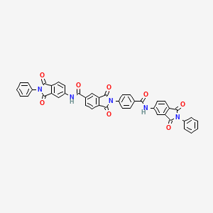 N-(1,3-dioxo-2-phenyl-2,3-dihydro-1H-isoindol-5-yl)-2-{4-[(1,3-dioxo-2-phenyl-2,3-dihydro-1H-isoindol-5-yl)carbamoyl]phenyl}-1,3-dioxo-2,3-dihydro-1H-isoindole-5-carboxamide