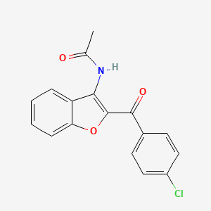 N-[2-(4-Chlorobenzoyl)-1-benzofuran-3-yl]acetamide