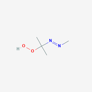 molecular formula C4H10N2O2 B115295 2-Methylazo-2-propyl hydroperoxide CAS No. 149127-56-0