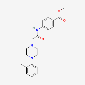 4-[2-(4-o-Tolyl-piperazin-1-yl)-acetylamino]-benzoic acid methyl ester