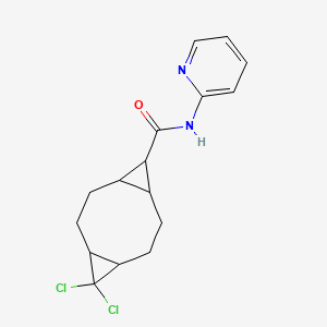 10,10-Dichloro-N-(2-pyridinyl)tricyclo[7.1.0.0~4,6~]decane-5-carboxamide