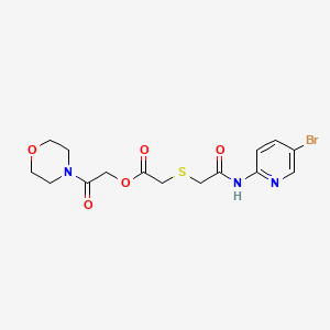 2-(Morpholin-4-yl)-2-oxoethyl ({2-[(5-bromopyridin-2-yl)amino]-2-oxoethyl}sulfanyl)acetate