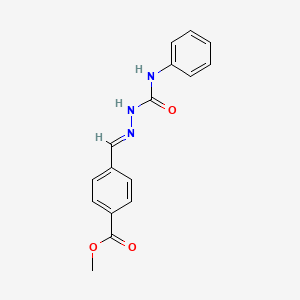 Benzaldehyde, 4-methoxycarbonyl-, 4-phenylsemicarbazone