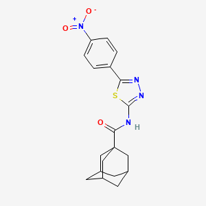 N-[5-(4-nitrophenyl)-1,3,4-thiadiazol-2-yl]adamantane-1-carboxamide