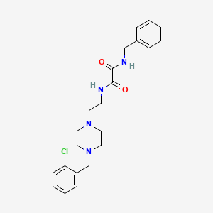 N-benzyl-N'-{2-[4-(2-chlorobenzyl)piperazin-1-yl]ethyl}ethanediamide