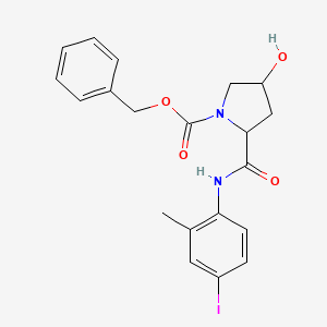 Benzyl 4-hydroxy-2-[(4-iodo-2-methylphenyl)carbamoyl]pyrrolidine-1-carboxylate