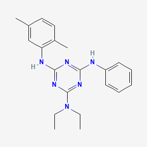 N~4~-(2,5-dimethylphenyl)-N~2~,N~2~-diethyl-N~6~-phenyl-1,3,5-triazine-2,4,6-triamine