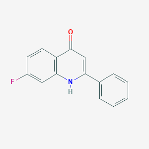 molecular formula C15H10FNO B115298 7-Fluoro-2-phenyl-1H-quinolin-4-one CAS No. 147197-81-7