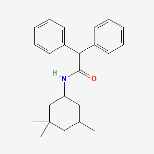 molecular formula C23H29NO B11529805 2,2-Diphenyl-N-(3,3,5-trimethylcyclohexyl)acetamide 