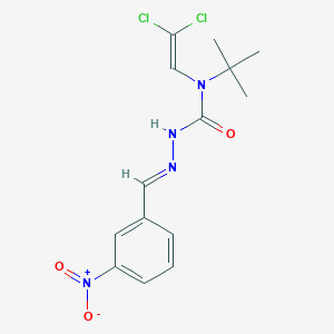 (2E)-N-tert-butyl-N-(2,2-dichloroethenyl)-2-(3-nitrobenzylidene)hydrazinecarboxamide