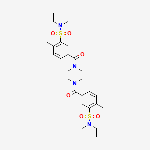 3,3'-(piperazine-1,4-diyldicarbonyl)bis(N,N-diethyl-6-methylbenzenesulfonamide)