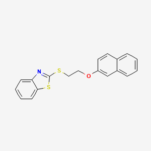 2-{[2-(Naphthalen-2-yloxy)ethyl]sulfanyl}-1,3-benzothiazole