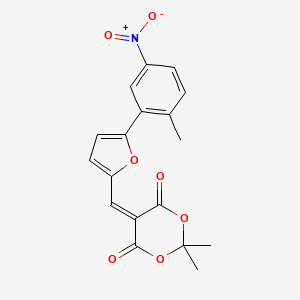 2,2-Dimethyl-5-{[5-(2-methyl-5-nitrophenyl)furan-2-yl]methylidene}-1,3-dioxane-4,6-dione