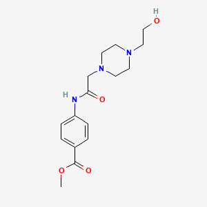 Methyl 4-({2-[4-(2-hydroxyethyl)piperazino]acetyl}amino)benzoate