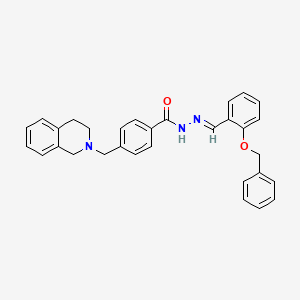 N'-{(E)-[2-(benzyloxy)phenyl]methylidene}-4-(3,4-dihydroisoquinolin-2(1H)-ylmethyl)benzohydrazide