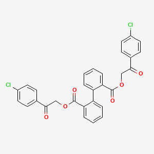 Bis[2-(4-chlorophenyl)-2-oxoethyl] biphenyl-2,2'-dicarboxylate